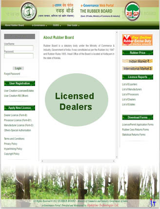 list of licensed Dealers